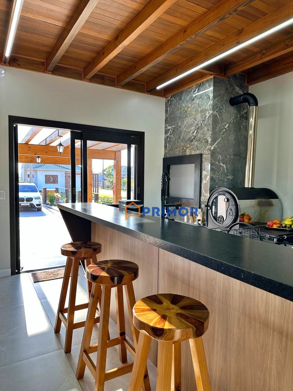 Casa a venda com telhado sanduíche bairro Brilhamares - Balneário Gaivota/SC
